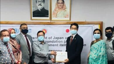 Photo of Japan donates PPE