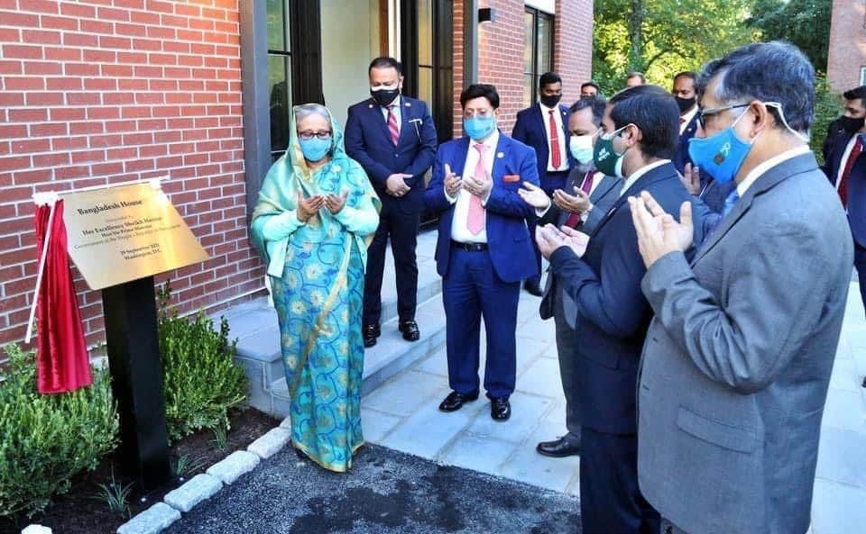 The Prime Minister inaugurated Bangladesh House in Maryland