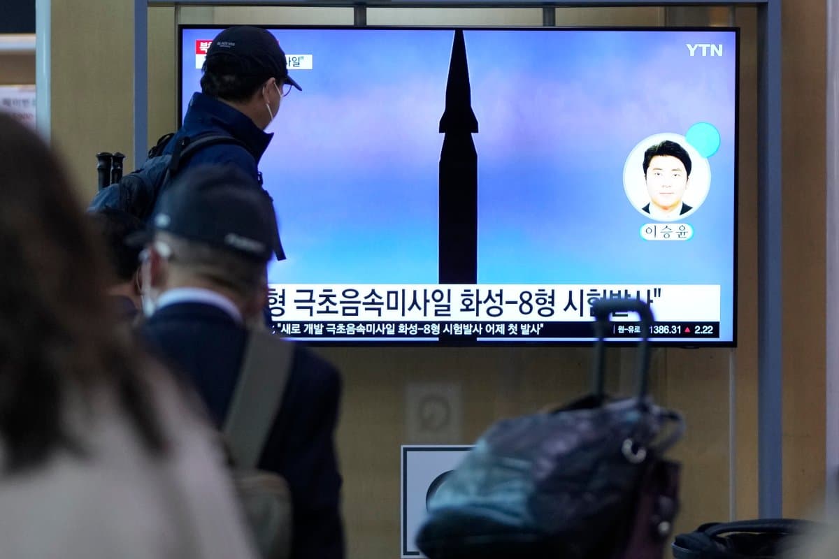 North Korea launches hypersonic missile