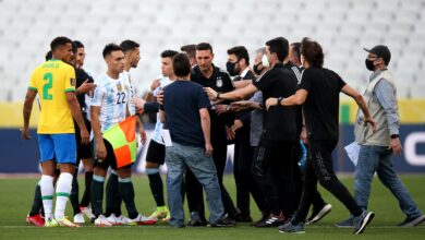 Photo of Brazil vs Argentina: World Cup Qualifier suspended after health officials enter pitch in row over Covid rules