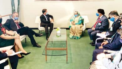 Photo of Meeting of the Prime Minister of the Netherlands with Sheikh Hasina