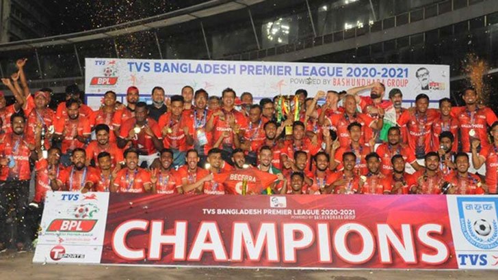 Bashundhara is the league champion with record points