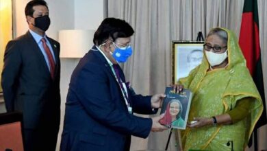Photo of Foreign Minister’s new book ‘Sheikh Hasina: Surprised Wonder’