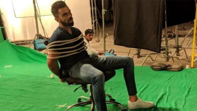 Photo of Kohli was tied with a rope!