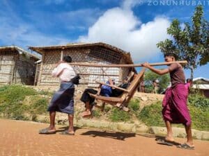 Arrival of refugees in Bangladesh