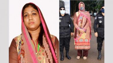 Photo of Kanak Sarwar’s sister Nusrat on 5 days remand