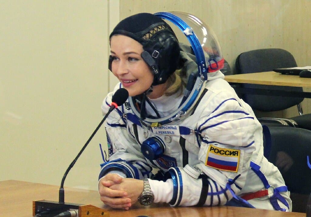 The Russian actress went to shoot in space