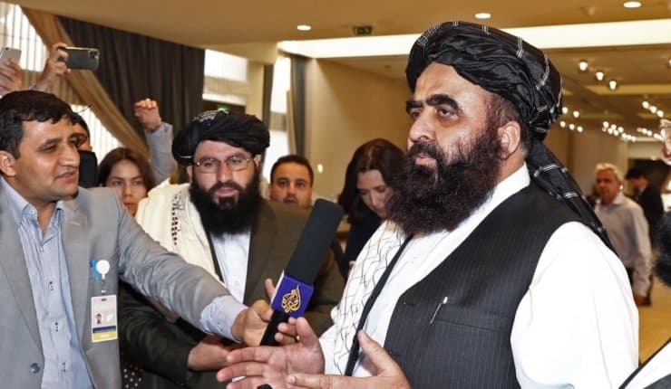 The Taliban's first meeting with the United States since taking power