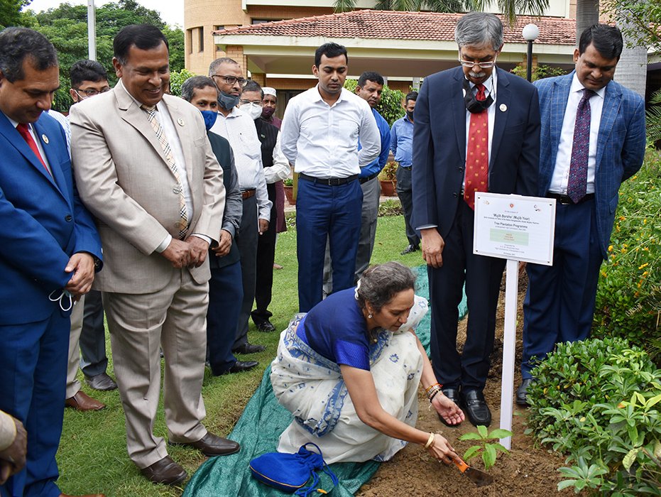 Bangladesh Mission in New Delhi today observed Sheikh Russel Day, marking the 58th birthday of Father of the Nation Bangabandhu Sheikh Mujibur Rahman's youngest son Shaheed Sheikh Russel, through various programs. Marking the day, embassy officials led by Bangladesh High Commissioner Muhammad Imran planted 100 saplings on the embassy premises, said a press release. High Commissioner Muhammad Imran, along with the members of the mission, placed a wreath at the portrait of Bangabandhu and Sheikh Russel in the chancery building. Deputy High Commissioner Md. Nural Islam read out the message from President Md Abdul Hamid while the message from Prime Minister Sheikh Hasina was read out by Assistant Defence Adviser Lt Col Md. Kamrul Hasan. High Commissioner Muhammad Imran said that on August 15 in 1975, the assassins also killed the infant Russel with their brutal bullets, which is a chapter in history. If Sheikh Russel was alive, he would have played a role in building the Bangladesh of Bangabandhu's dream, he said, adding that "If he had survived, today's new generation would have had the opportunity to learn the politics of Bangabandhu's ideology from him."