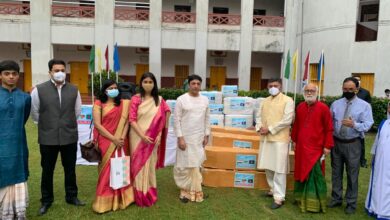 Photo of India donated ambulance and medical supplies to Kumudini Hospital