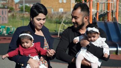 Photo of Twins were born while She was in a Covid coma