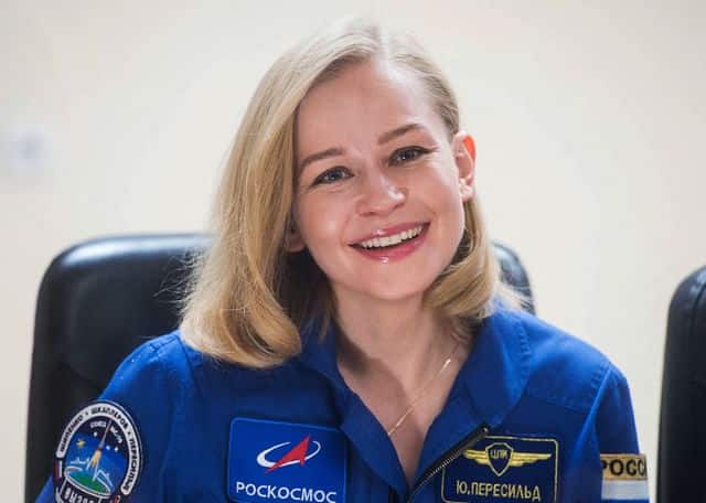 The Russian actress went to shoot in space