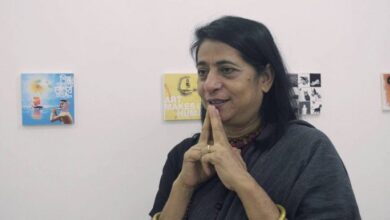 Photo of Bangladeshi Artist Rokeya Sultana’s solo exhibition suspended  in India