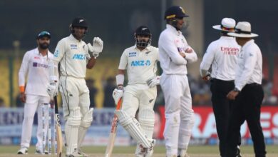 Photo of Ravindra helps New Zealand pull off dramatic draw in first India Test