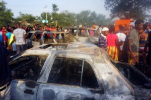 At least 91 dead after fuel tanker blast on busy street in Sierra Leone