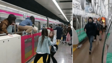 Photo of At least 17 injured in Tokyo subway knife and arson attack