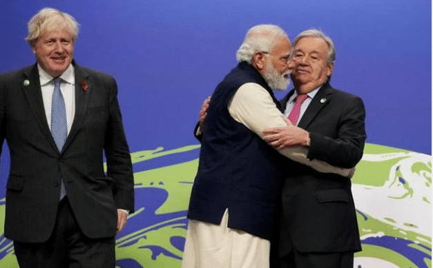 India's PM Modi's embrace controversy at Glasgow climate conference