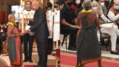 Photo of ‘Encyclopedia of Forest’ Tulasi Gowda receives Padma Shri