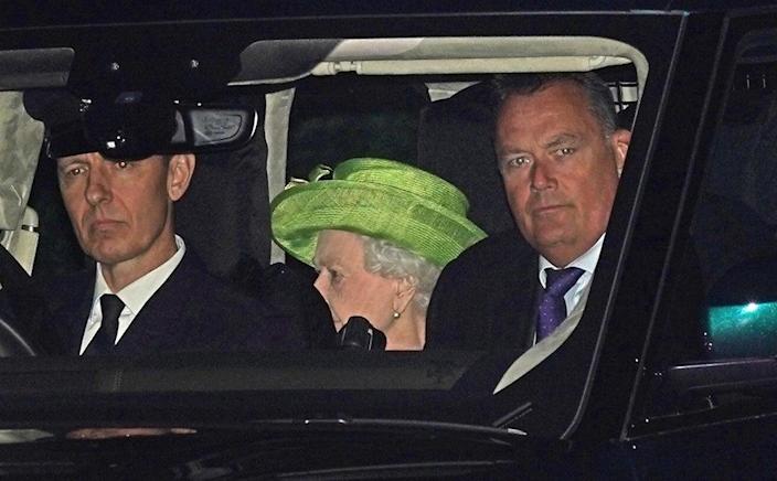 Queen Elizabeth II attends christenings following health fears