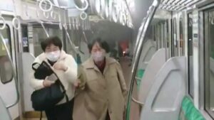 At least 17 injured in Tokyo subway knife and arson attack