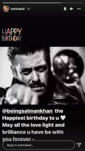 Katrina Kaif sends 'love' to 'brilliant' Salman Khan on birthday