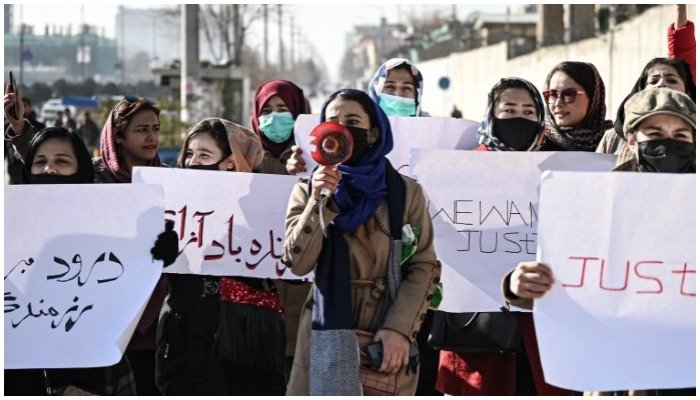 Afghan women protest against alleged Taliban killings of ex-soldiers