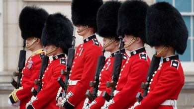 Photo of Watch: Queen’s guard marches over child while on duty