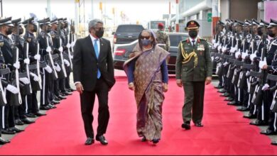Photo of Maldives rolls out red carpet as PM Sheikh Hasina arrives