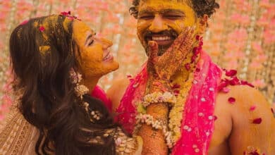 Photo of KatVic haldi: It’s all about love, laughter and lots of yellow!
