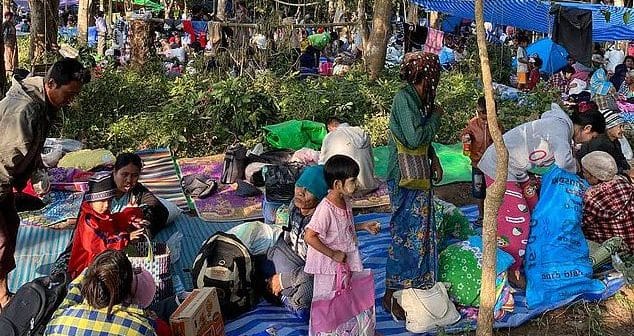 Myanmar fighting forces 4,200 people to flee into Thailand