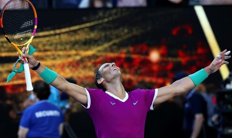 Nadal battles stomach pain to reach semis, no stopping Barty
