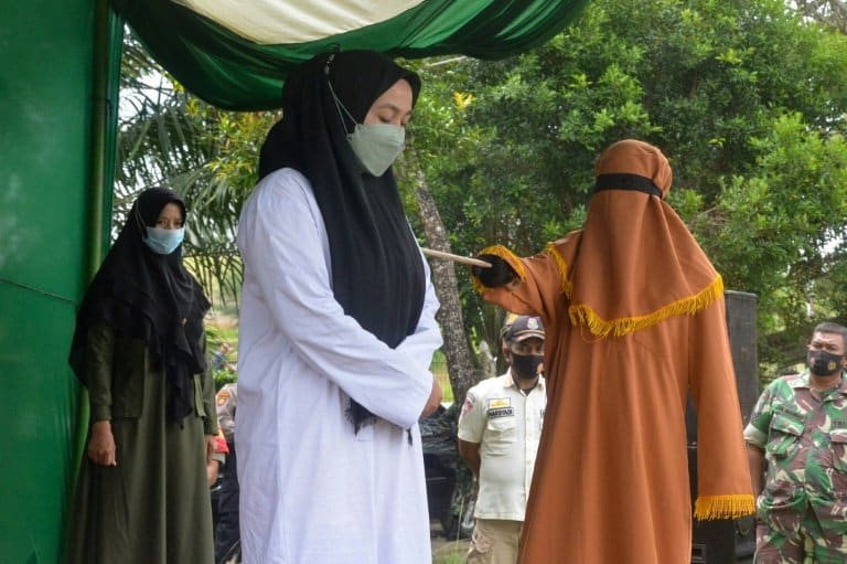 Indonesian woman flogged 100 times for adultery, partner gets 15