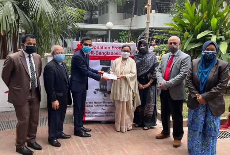 Ultrasound machine donated to Bangabandhu Sheikh Mujibur Rahman Memorial Trust