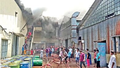Photo of Massive fire breaks out at RMG factory in N`ganj