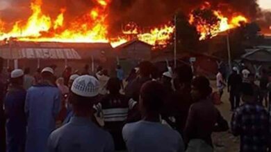Photo of Fire burns down ‘thousands’ of houses in Rohingya camp