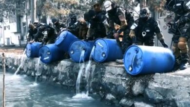 Photo of 3,000 litres of liquor poured into Kabul canal