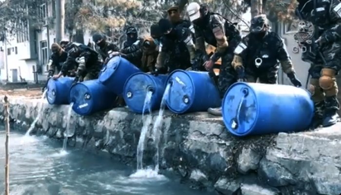 3,000 litres of liquor poured into Kabul canal