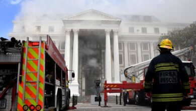 Photo of Suspect arrested in connection with South African parliament fire