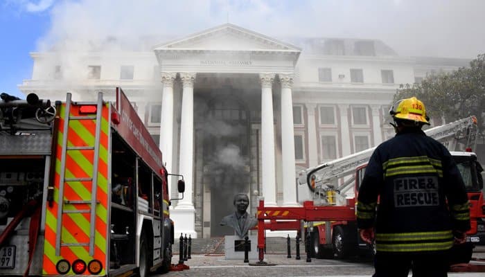 Suspect arrested in connection with South African parliament fire