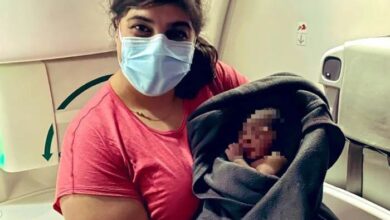 Photo of ‘Miracle’ baby delivered by Canadian doctor on board flight to Uganda