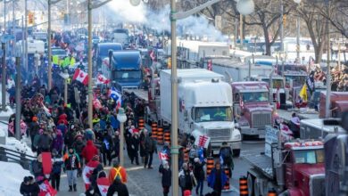 Photo of Canada anti-vax protest continues as vandals spark anger