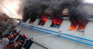 Massive fire breaks out at RMG factory in N`ganj