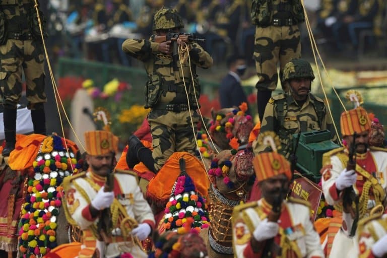 India showcases military might in Republic Day parade