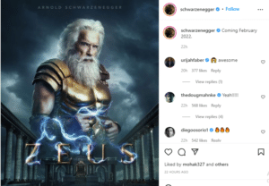 Arnold Schwarzenegger turns Greek god for mystery project ‘Zeus’