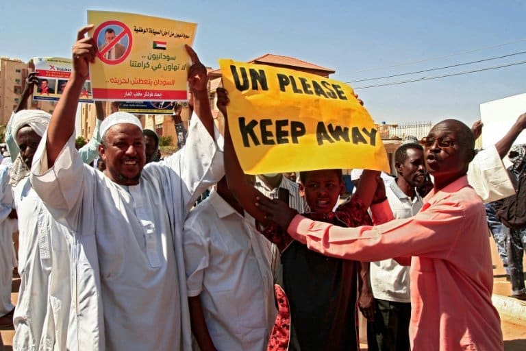 Sudanese rally against UN bid to resolve post-coup crisis