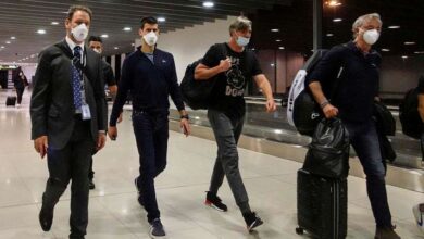 Photo of Djokovic leaving Australia after losing deportation appeal