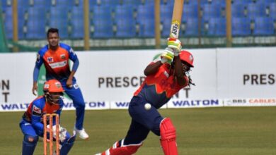 Photo of Chris Gayle, Mehedi Hasan Rana star in Fortune Barishal win