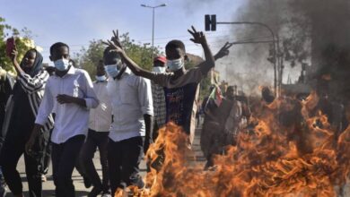 Photo of Tear gas fired at Sudan protests as thousands rally against military