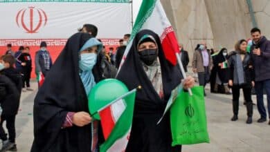 Photo of Iranians get behind wheel to mark Islamic revolution