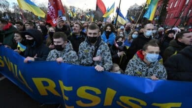 Photo of ‘Unite and fight’: Ukrainians march in face of Russia threat